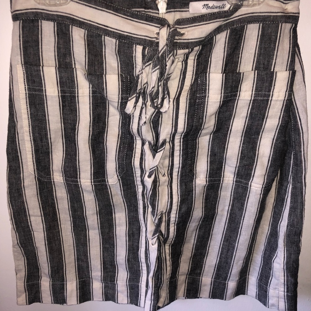 Striped Madewell skirt